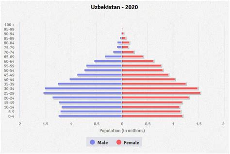 Uzbekistan Age structure - Demographics