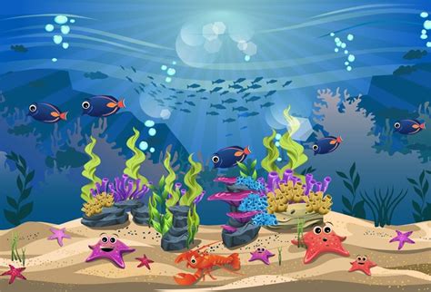 Under The Sea Wallpaper Cartoon : Under Ocean Sea Wallpaper ...