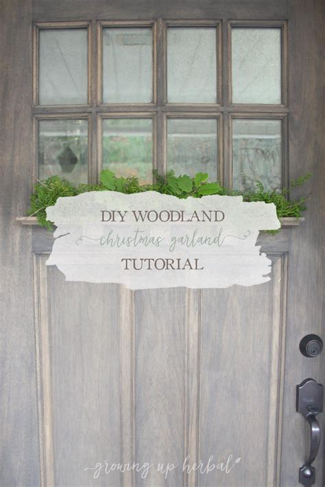 DIY Woodland Christmas Garland Tutorial - Growing Up Herbal