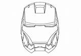 Ironman Head Outline Clipart Best Sketch Coloring Page sketch template