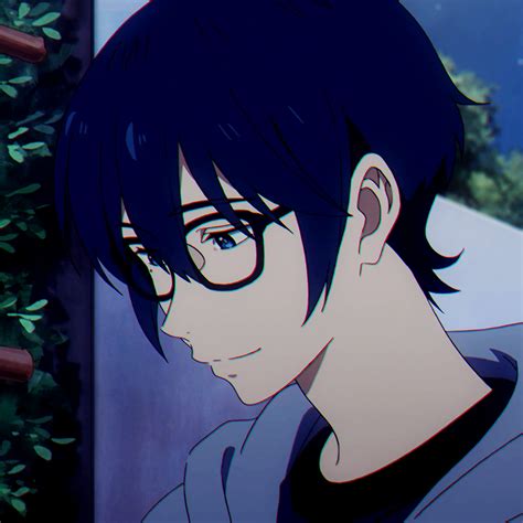 Aesthetic Anime Boy With Glasses