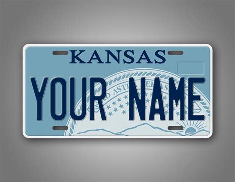 Kansas State License Plate Replica with Personalized Text | eBay