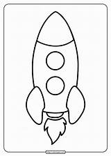 Easy Rocket Coloring Pages For Kids  Free coloring sketch template