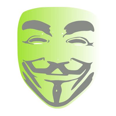 Green Anonymous Mask Clip Art Image - ClipSafari