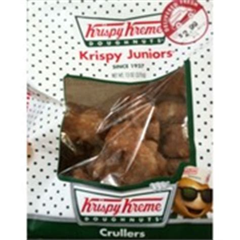 Krispy Kreme Doughnuts Mini Crullers, Glazed: Calories, Nutrition Analysis & More | Fooducate