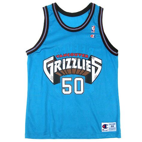 Vintage Bryant Reeves Vancouver Grizzlies Champion Jersey NWOT 90s NBA ...