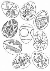 Printable Pysanky Coloring Pages sketch template