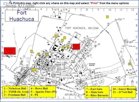 Fort Huachuca, Huachuca City Map - ToursMaps.com