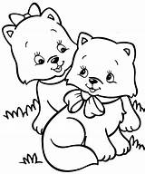Cute Kitten coloring Pages To Download And Print For Free sketch template
