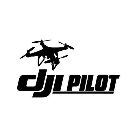 Dji Pilot Drone Plane Vinyl Sticker