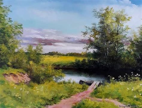 Paintings of Landscapes | Рисунки пейзажей, Пейзаж картина маслом, Идеи ...