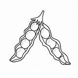 Premium Vector  Pea pod coloring Page For Adults And Kids Black sketch template