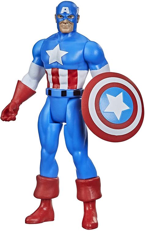 Marvel Marvel Legends Retro Collection Captain America 3.75 Action Figure Hasbro Toys - ToyWiz