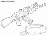Military Gun Coloring Pages At GetColoringscom  Free Printable sketch template