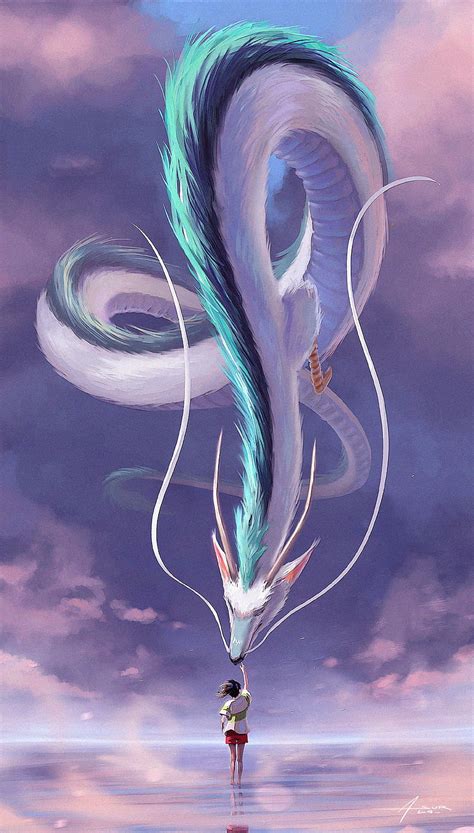 White dragon snake, fantasy girl, creature, sky, Fantasy, HD phone ...