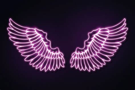 Purple Angel Wings Wallpaper