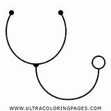 Stethoscope Coloring Page  Free stethoscope For Kids sketch template