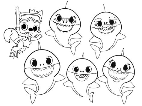 Top 30 Printable Baby Shark Coloring Pages - Online Coloring Pages