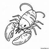 Realistic Lobster Coloring Page  Pagescom sketch template