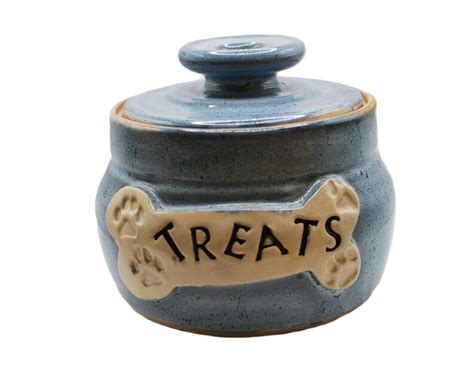 Handmade Ceramic Dog Treat Jar - Etsy