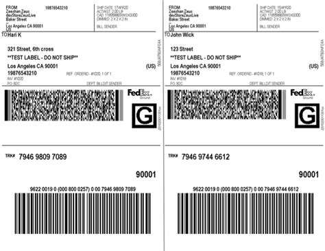 Fedex Shipping Labels Printable