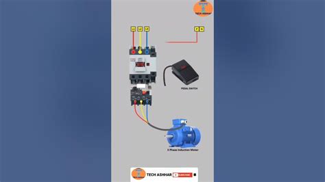 3phase DOL starter diagram and control wiring connection diagram #shorts #wiring # ...