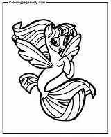Twilight Sparkle Mermaid Coloring Page  sketch template