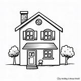 Free Coloring Pages Unleash Your Creativity With House Designs sketch template