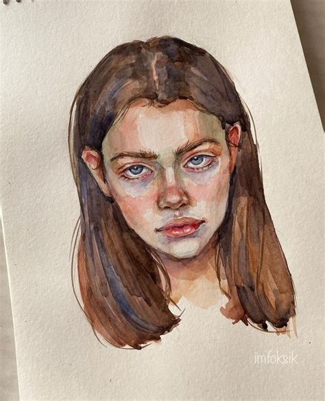 Watercolor Art Face, Abstract Face Art, Watercolor Art Lessons, Watercolour Portrait Faces ...