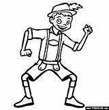 Lederhosen Coloring Pages sketch template