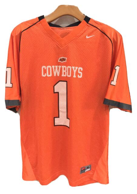 Nike OSU Oklahoma State Cowboys Football Jersey No 1 Size Youth XL | eBay