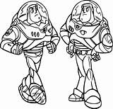 Toy Story 2 Two Buzz Lightyear coloring Page  Download Print Or Color sketch template