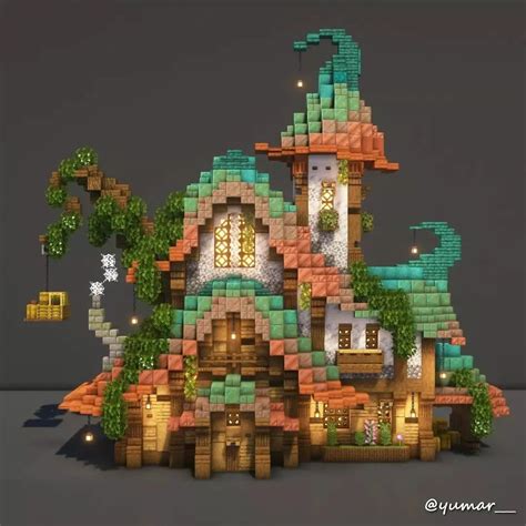 Minecraft Build Gallery🖼️ on Instagram: “💬Wonderful! Check out this cool Witch's House!🧙⚙️ ...