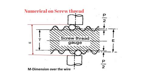 Two Wire & Three Wire Method Numerical 1 Screw Thread Measurement Solved Numerical - YouTube