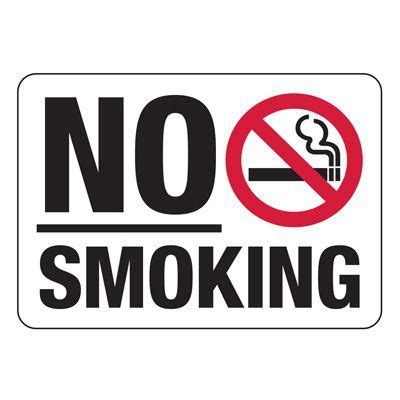 No Smoking With Graphic Sign | Emedco