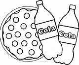Coloring Pages Cola Coca Soda Drink Color Drinks Food Printable Nature  sketch template