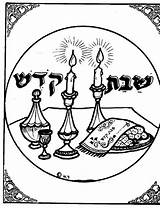 Coloring Pages For Shabbat sketch template
