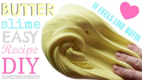 DIY EASY BUTTER SLIME!!! Simple Recipe!!! FAILPROOF AND NO CLAY! - YouTube