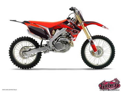 Honda 85 CR Dirt Bike Factory Graphic Kit - Kutvek Kit Graphik