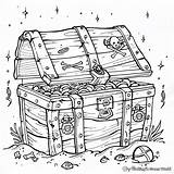 Treasure Chest Coloring Pages  Free & Printable sketch template