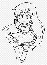 Anime Girl Line Art Coloring Pages Sketch Page sketch template