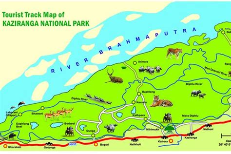 Kaziranga National Park Map