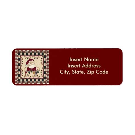 Christmas Avery Address Label | Zazzle