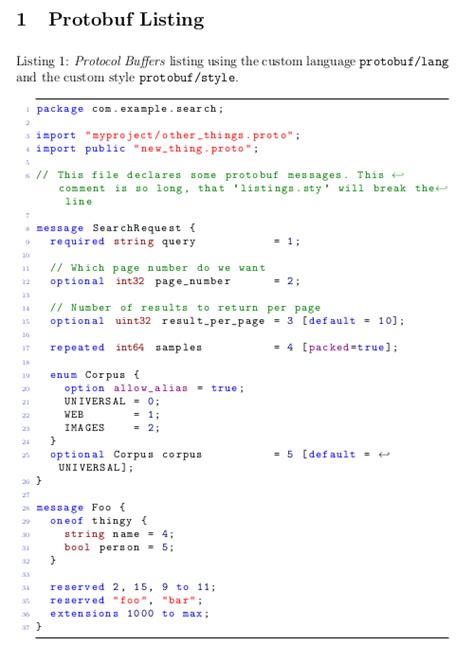 GitHub - aytchell/latex-listings-protobuf: Definitions so LaTeX's ...