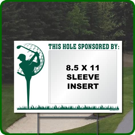 Golf Hole Sponsor Sign Template