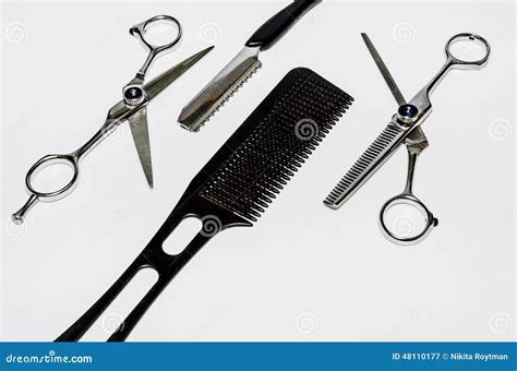 Used Hairdresser Tools Stock Photo - Image: 48110177