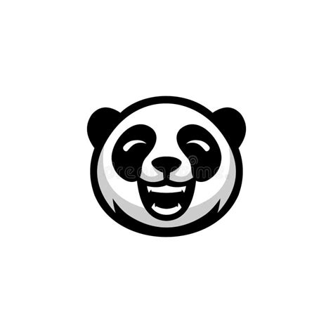 Panda Head Logo Design Vector Stock Vector - Illustration of cartoon ...