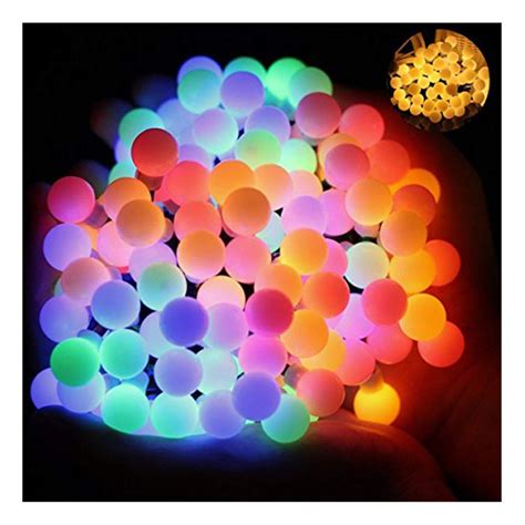 17Ft 60 LED Waterproof Color Changing Globe String Lights for Outdoor — Christmas Lights