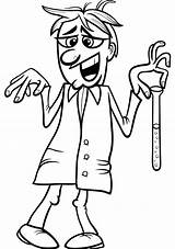 Scientist Coloring Pages  Cool sketch template