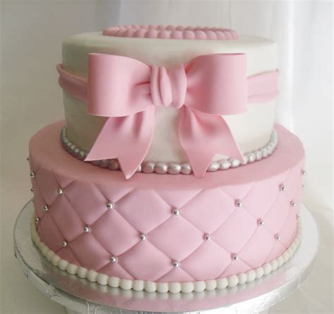 made FRESH daily: Quilted Pink and White Baby Shower Cake!